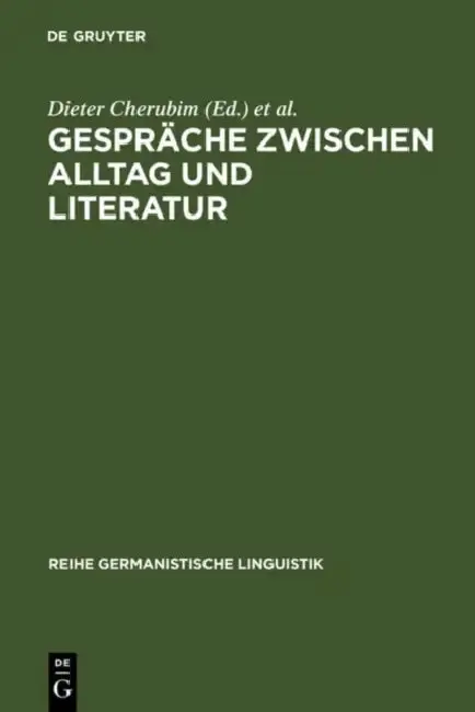 Cover of Gespräche zwischen Alltag und Literatur