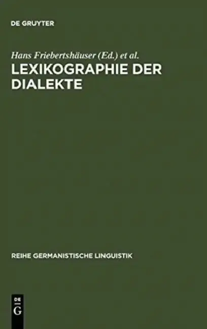 Cover of Lexikographie Der Dialekte