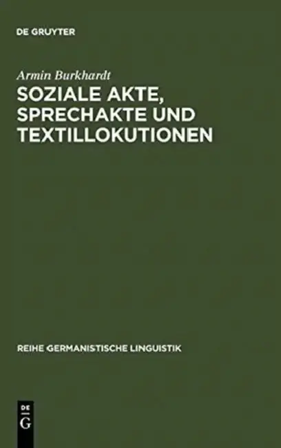 Cover of Soziale Akte, Sprechakte Und Textillokutionen