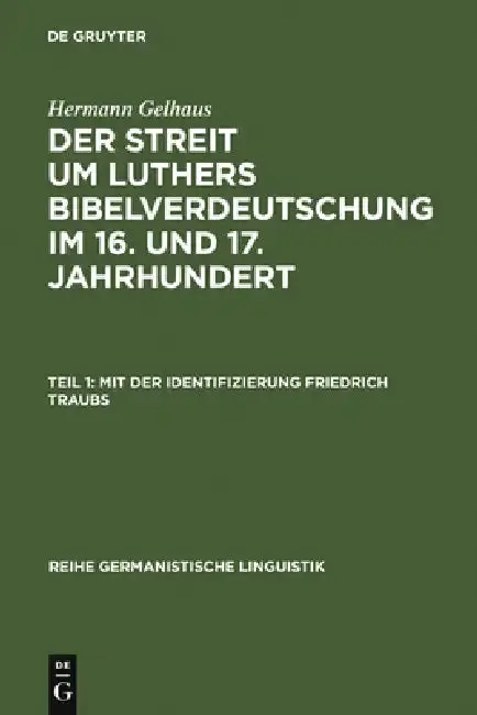 Cover of Mit der Identifizierung Friedrich Traubs