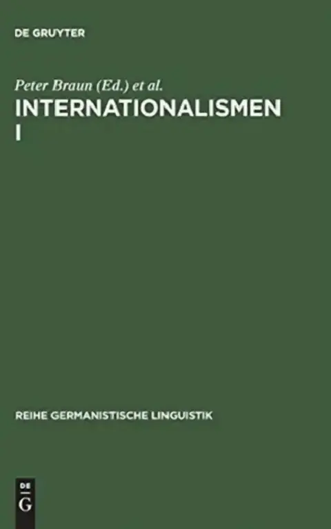 Cover of Internationalismen I