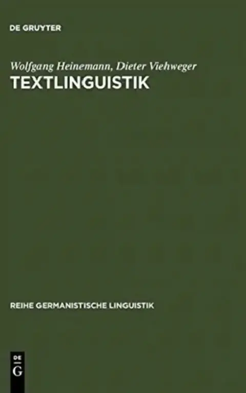 Cover of Textlinguistik