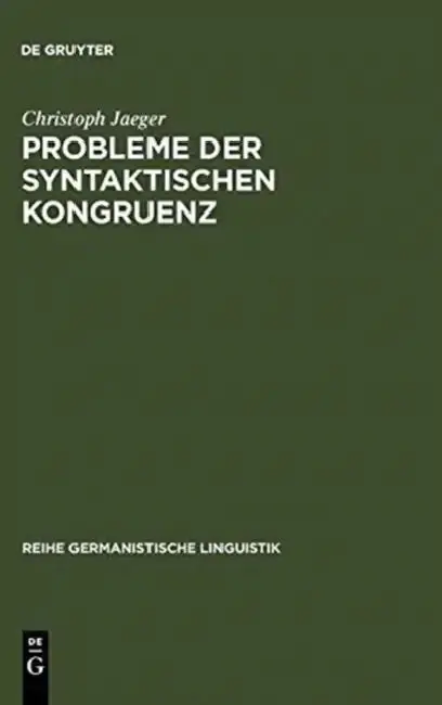 Cover of Probleme der syntaktischen Kongruenz