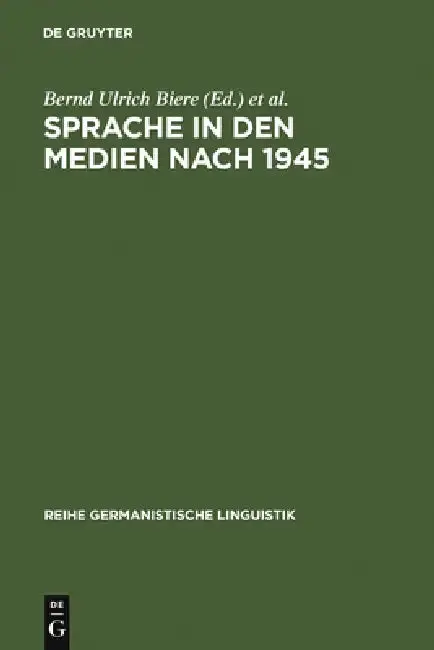 Cover of Sprache in den Medien nach 1945