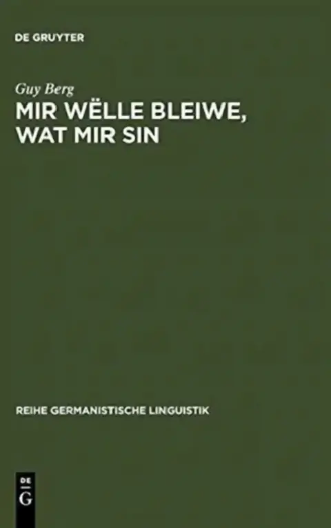 Cover of Mir wëlle bleiwe, wat mir sin