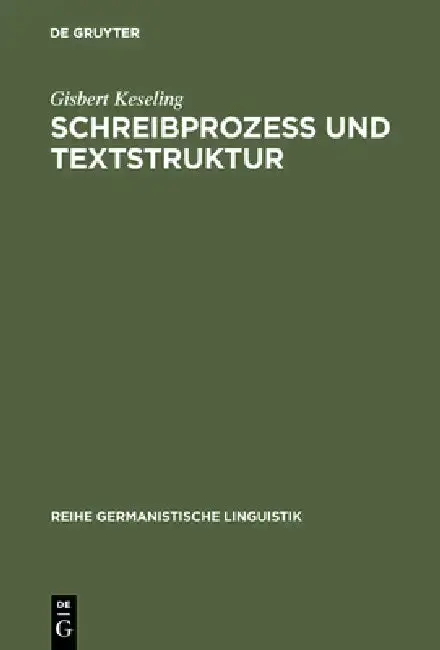 Cover of Schreibprozeß und Textstruktur