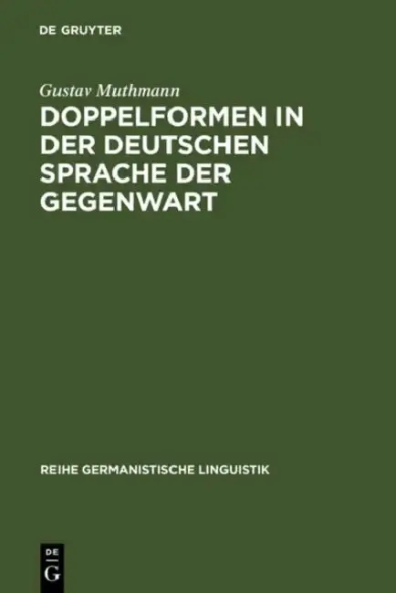 Cover of Doppelformen in der deutschen Sprache der Gegenwart
