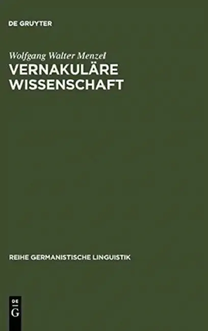 Cover of Vernakuläre Wissenschaft