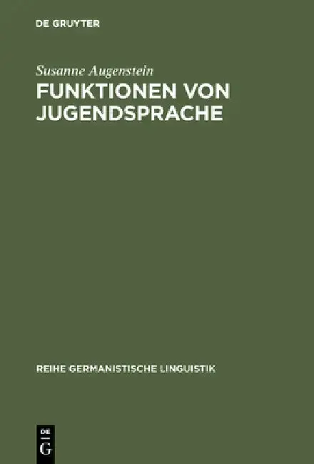 Cover of Funktionen von Jugendsprache