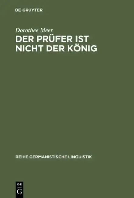 Cover of Der Prüfer ist nicht der König