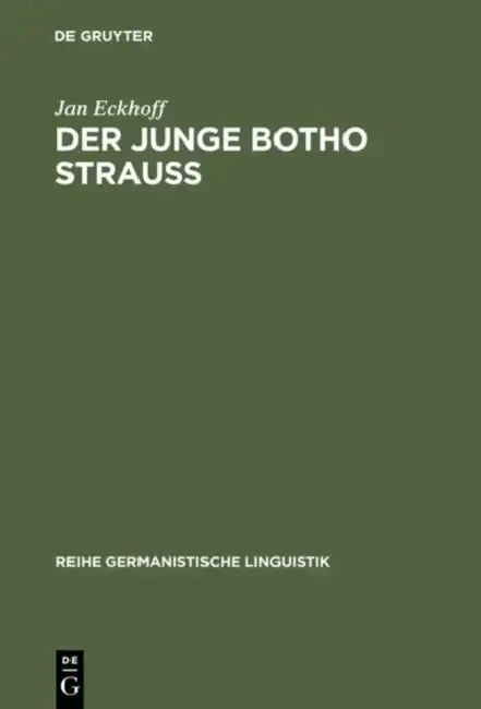 Cover of Der junge Botho Strauß