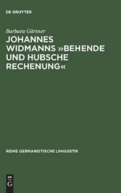 Cover of Johannes Widmanns »Behende Und Hubsche Rechenung«