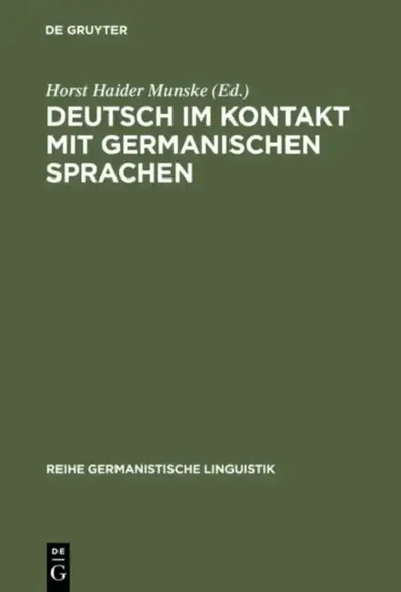 Cover of Deutsch im Kontakt mit germanischen Sprachen