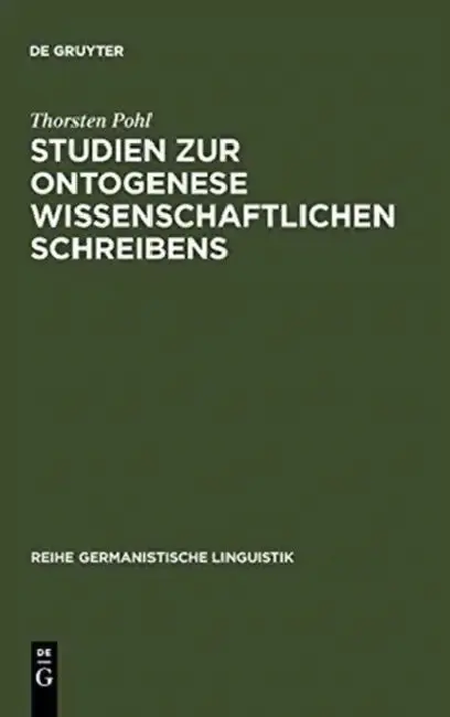 Cover of Studien Zur Ontogenese Wissenschaftlichen Schreibens