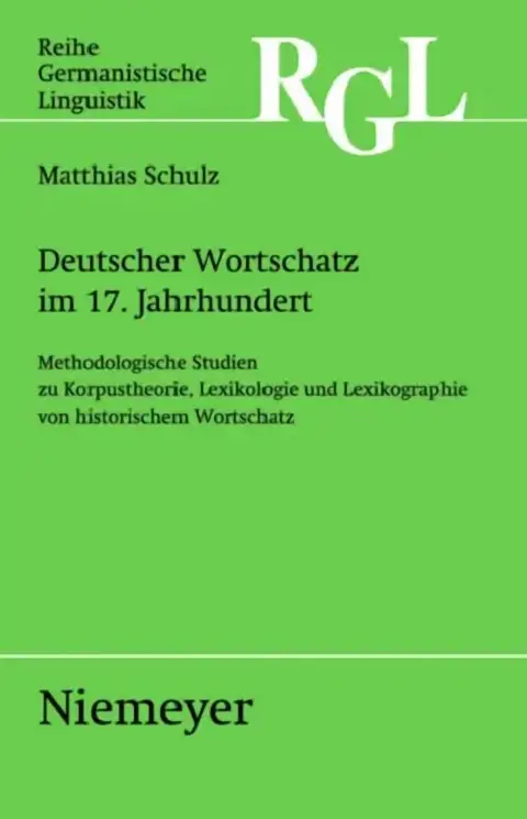 Cover of Deutscher Wortschatz im 17. Jahrhundert