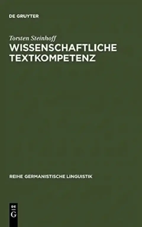 Cover of Wissenschaftliche Textkompetenz