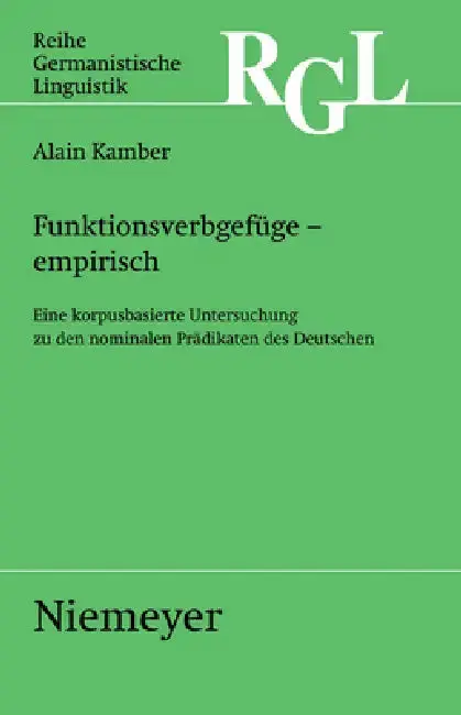 Cover of Funktionsverbgefüge - Empirisch