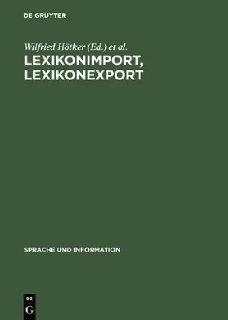 Cover of Lexikonimport, Lexikonexport