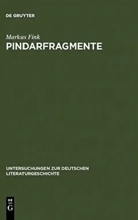 Cover of Pindarfragmente