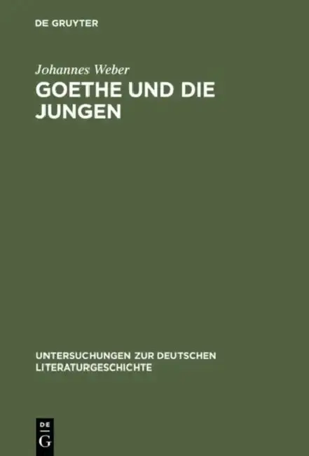 Cover of Goethe Und Die Jungen