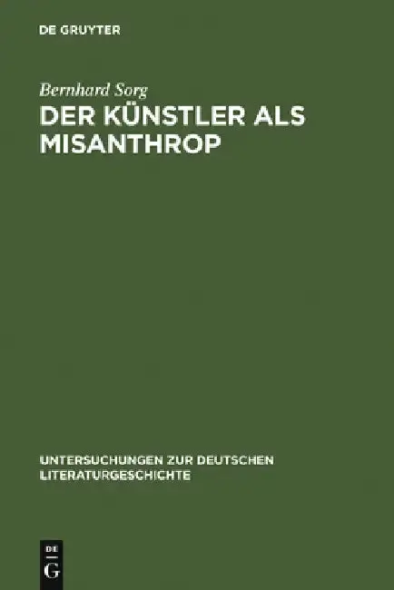 Cover of Der Künstler als Misanthrop
