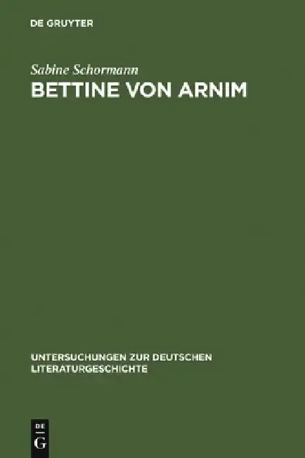 Cover of Bettine von Arnim