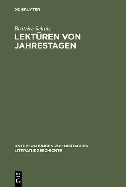 Cover of Lektüren Von Jahrestagen