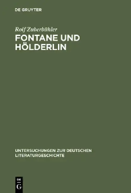 Cover of Fontane Und Hölderlin