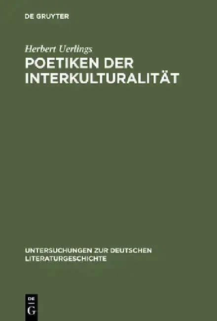 Cover of Poetiken der Interkulturalität