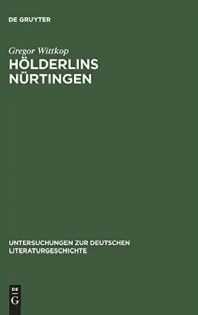 Cover of Hölderlins Nürtingen