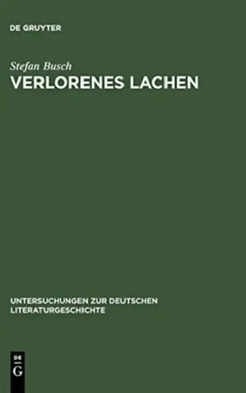 Cover of Verlorenes Lachen