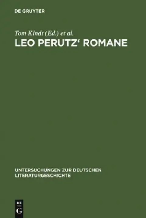 Cover of Leo Perutz' Romane