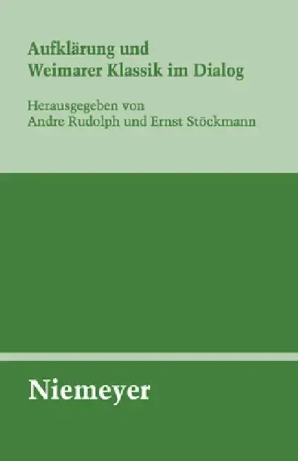 Cover of Aufklärung Und Weimarer Klassik Im Dialog