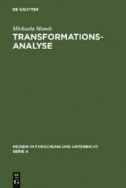 Cover of Transformationsanalyse