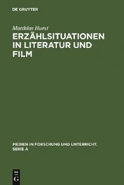 Cover of Erzählsituationen in Literatur und Film