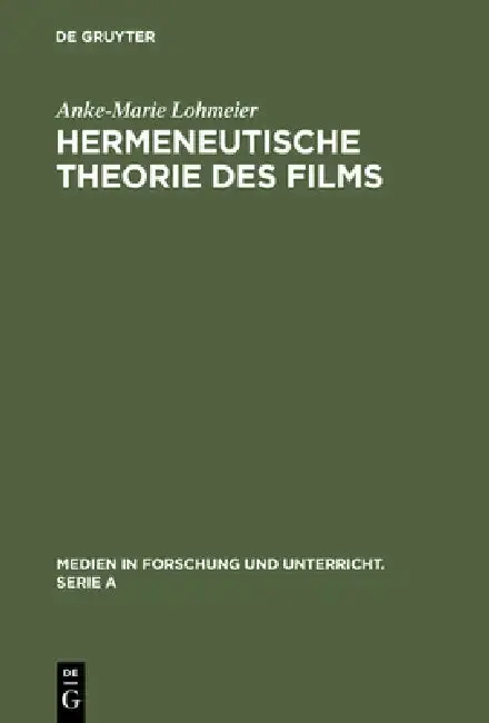 Cover of Hermeneutische Theorie des Films