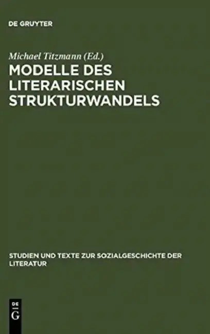 Cover of Modelle Des Literarischen Strukturwandels
