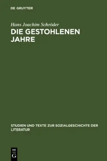 Cover of Die gestohlenen Jahre