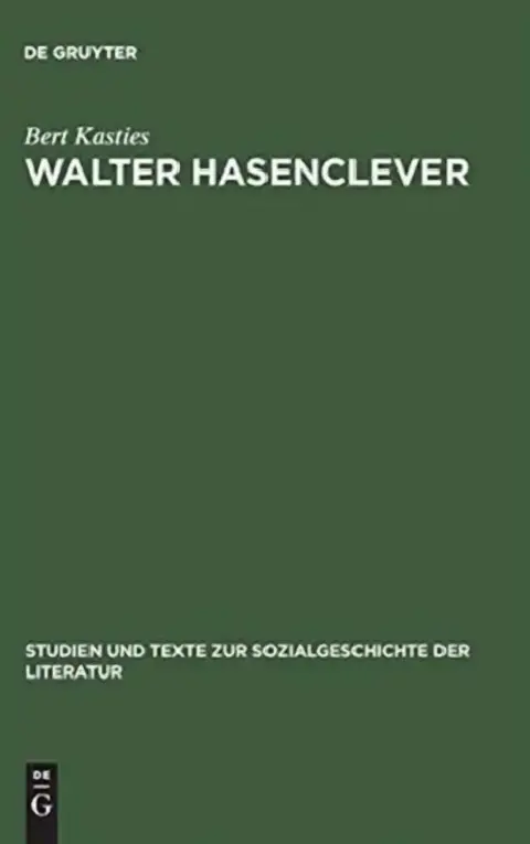 Cover of Walter Hasenclever