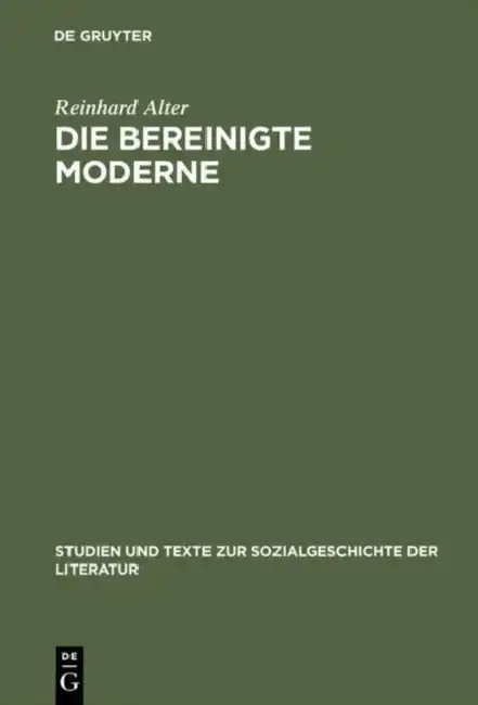 Cover of Die bereinigte Moderne