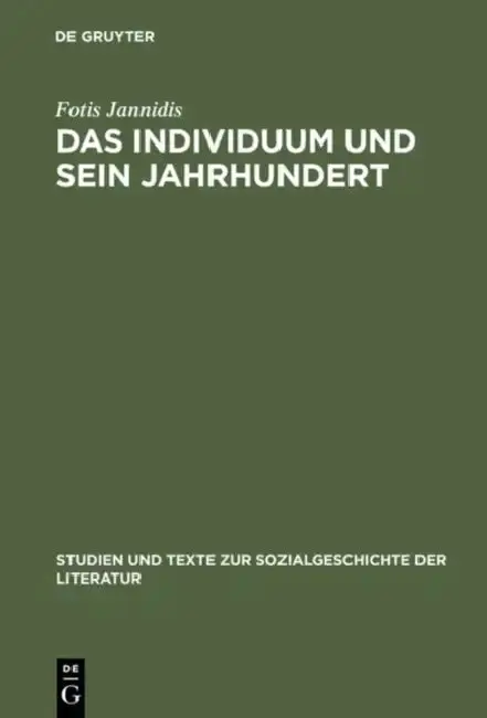 Cover of Das Individuum Und Sein Jahrhundert