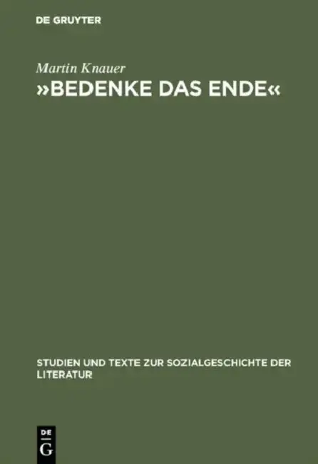 Cover of »Bedenke Das Ende«