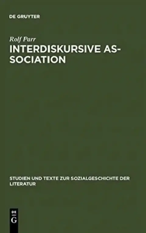 Cover of Interdiskursive As-Sociation
