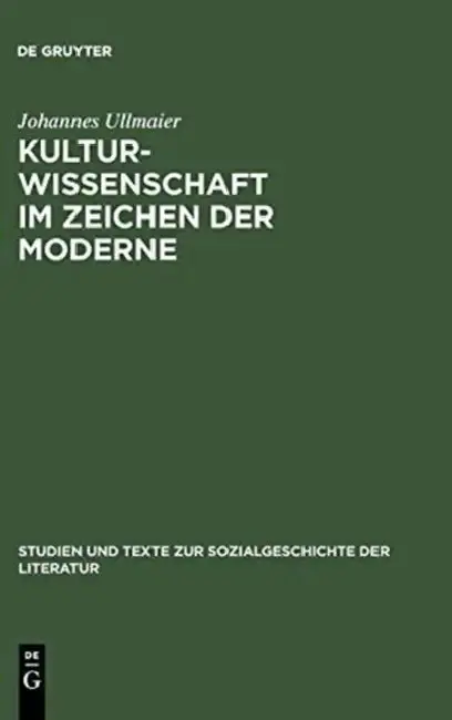 Cover of Kulturwissenschaft im Zeichen der Moderne