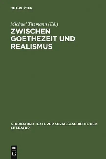 Cover of Zwischen Goethezeit und Realismus