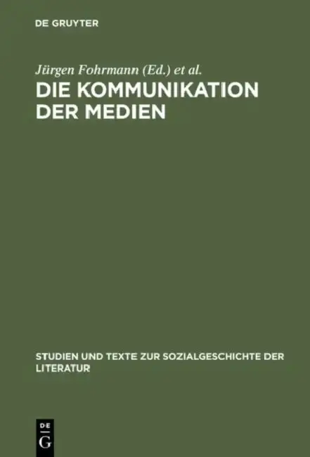 Cover of Die Kommunikation der Medien