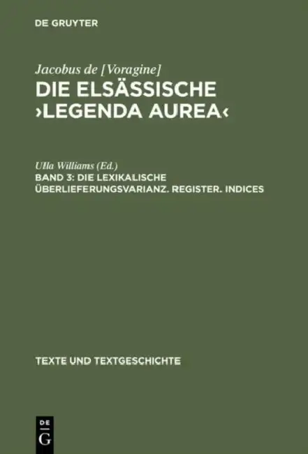 Cover of Die elsässische >Legenda aurea