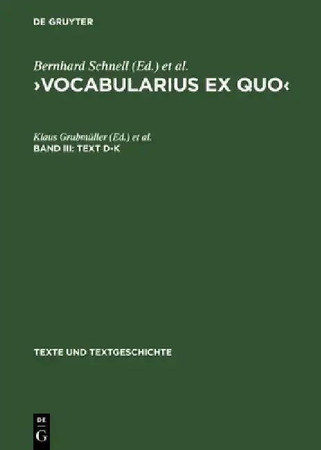 Cover of >Vocabularius Ex quo