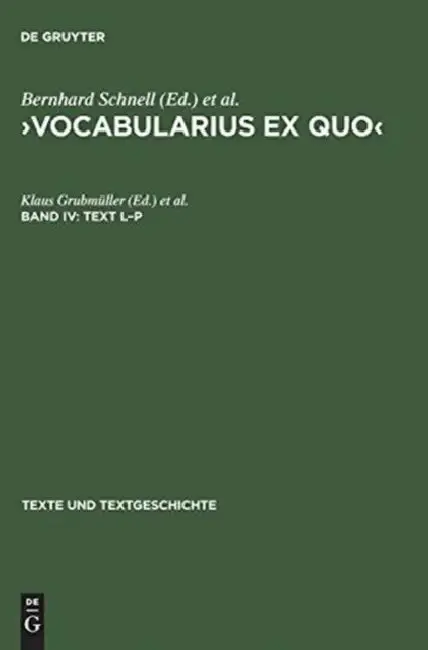 Cover of Text L-P