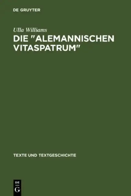Cover of Die " Alemannischen Vitaspatrum "